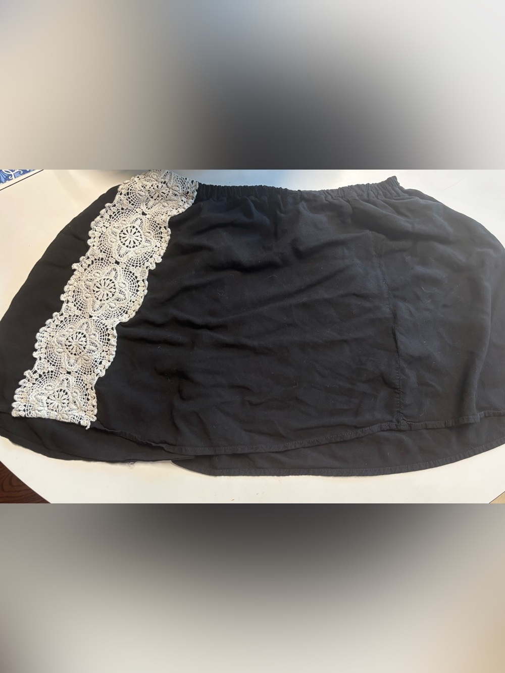 BELLA TWEED STAPLESS TOP WITH LACE 20” PTP